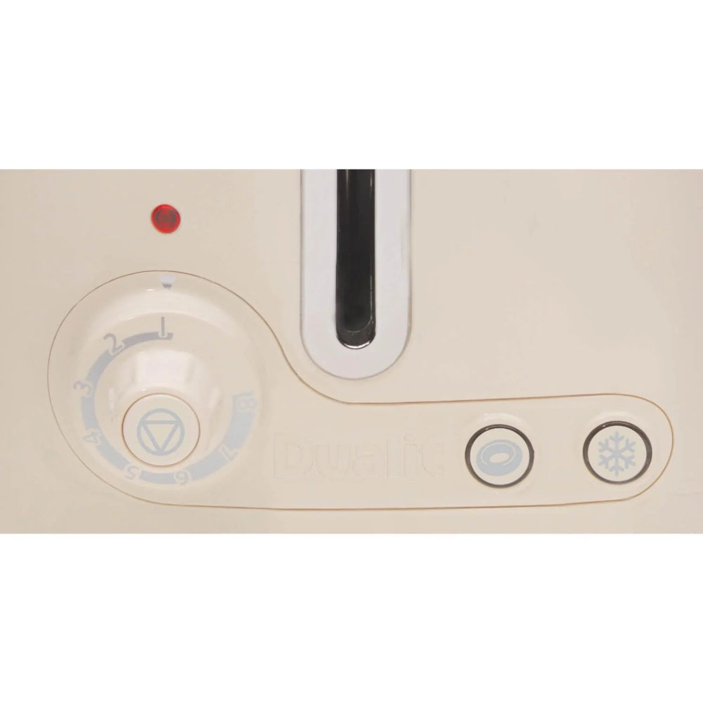 Dualit 2 Slice Toaster In Canvas White