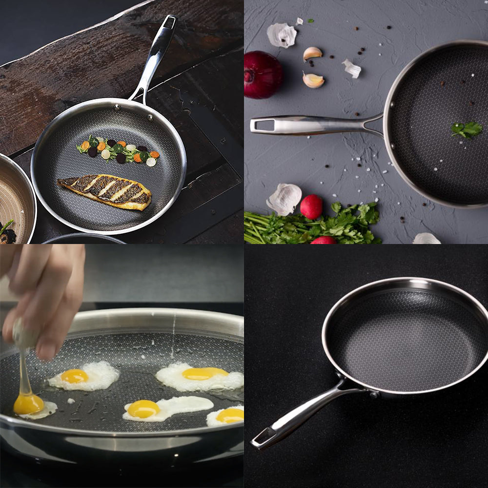 MasterPro Non-Stick Stainless Steel Frying Pan 28cm