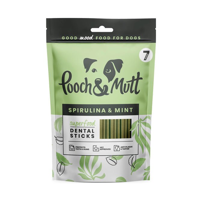 Pooch & Mutt Superfood Dental Sticks for Dogs 7pk