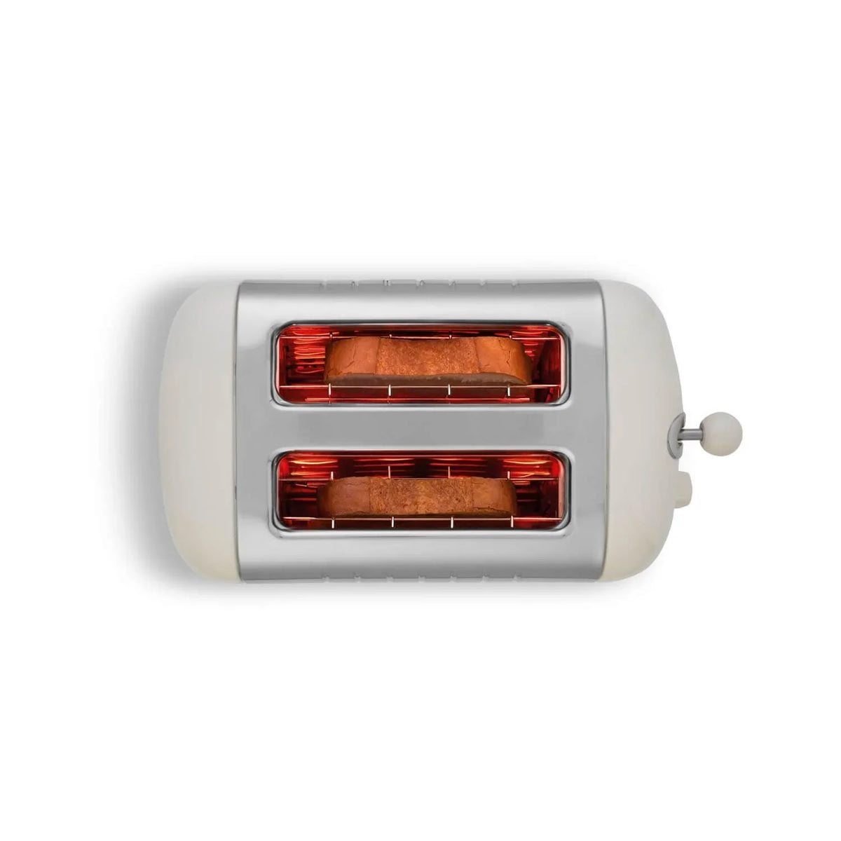 Dualit 2 Slice Toaster In Canvas White